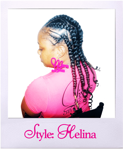 Helina hairstyle from the front