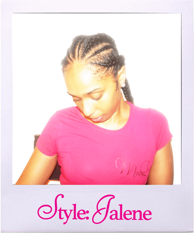 Jalene hairstyle from the front