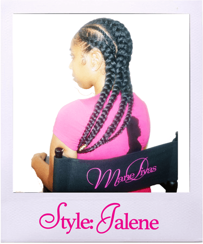 Jalene hairstyle from the back